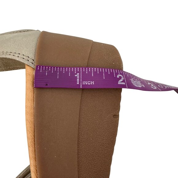 Baretraps Womens Keisha Taupe Back Zippe Design Strappy Sandals Size 9M - Picture 8 of 12